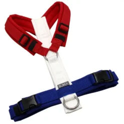 BUMER MULTICOLOR NIEDERLANDE Hundegeschirr, gepolstert ohne geteilten Bruststeg, Gr&ouml;&szlig;e XXS, Ringe: silberfarbig (Edelstahl), Schnallen: schwarz