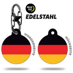 Hundemarke im L&auml;nderdesign &ndash; Flaggen-Hundemarken 2026