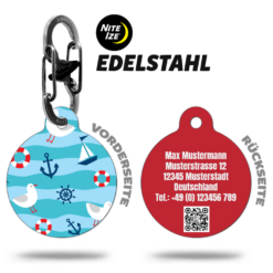 BUMER Hundemarke MARITIM &ndash; personalisierbar